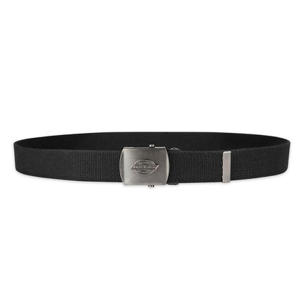 Dickies Men's Cotton Fabric Web Belt, Black, One Size - Cut to Fit