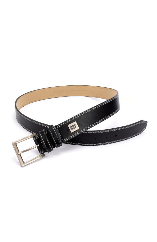 Caterpillar mens Triple Edge Stitch BeltBelt, Black, 34