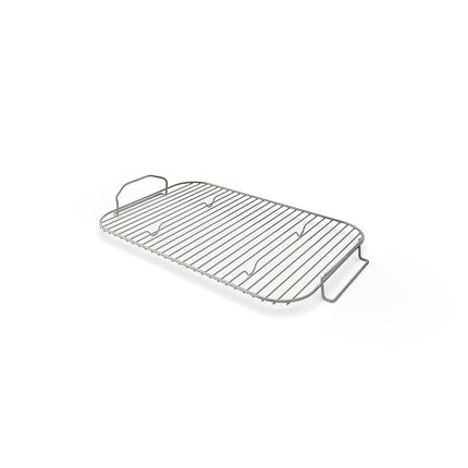 Ninja XSKRSTRKXL Parrilla de madera para asar y ahumar, compatible con las series OG800 y OG900, eleva los alimentos para carbonizarlos y absorber el humo por completo, mayor flujo de aire, parrilla de acero para ahumar, plateada