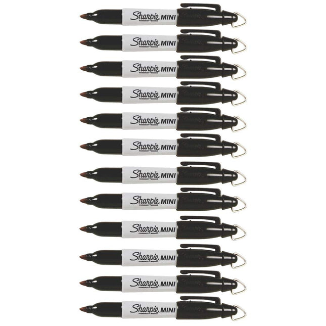 Sharpie Mini Permanent Markers, Fine Point, 12-Cou
