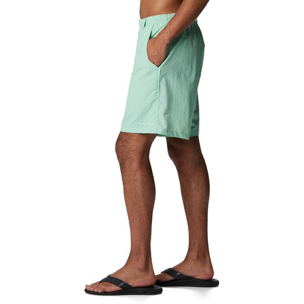 Columbia Pantalón corto de senderismo Backcast III Water para hombre, menta cay, M x 6L