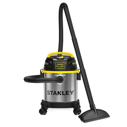 STANLEY 3 Gallon Wet Dry Vacuum, Powerful 4 Peak H