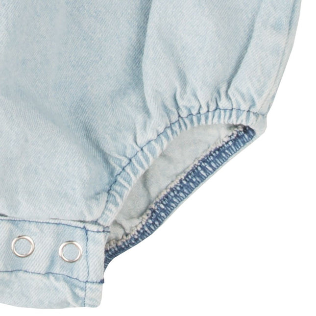 Wrangler Baby Long Sleeve Denim Bodysuit - blue - 6-9 Months