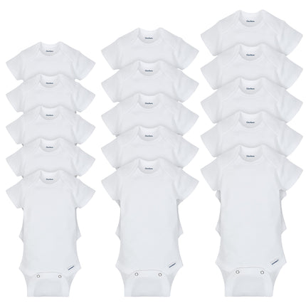 Gerber Kid's 15 Piece Grow with Me Onesies in 3 Si