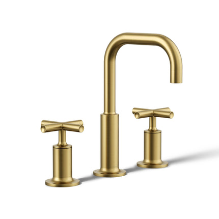 KOHLER K-14406-3-2MB Purist Bathroom Sink Faucet, 
