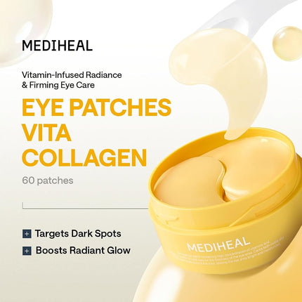 MEDIHEAL Vitamin & Collagen Under Eye Patches, Dark Spot Care (60 Count)