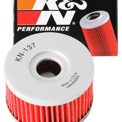 K&N Powersports Oil Filter - Cartridge 60x37mm compatible with Suzuki (KN-137)