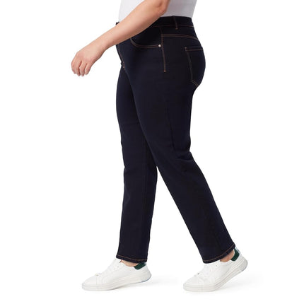 Gloria Vanderbilt Women's Classic Amanda High Rise Tapered Jean - Black - 12 Petite