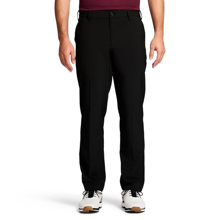 Pantalones Izod Golf Swingflex Fit de Hombre Casual, Frente Plano, Negros Rectos, 40W x 32L