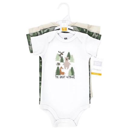 Hudson Baby Unisex Baby Cotton Bodysuits, The Great Outdoors, 9-12 Months