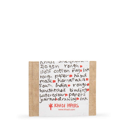 KHADI HARDBACK BOOK 13 x 16 cm White Rough