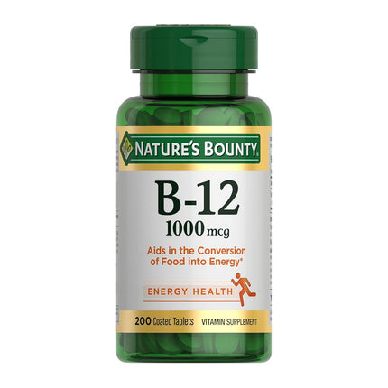 Nature's Bounty Vitamin B-12 1000 mcg, 200 Tablets