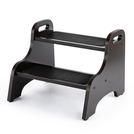 StrongTek Wood 2 Step Stool for Kids Handles Non S