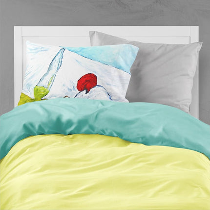 Caroline's Treasures MW1090PILLOWCASE Must Be Monday Moisture Wicking Fabric Standard Pillowcase, Large, Multicolor