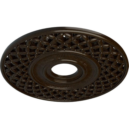 Ekena Millwork CM22RBBZS Robin Ceiling Medallion, Hand-Painted Bronze, 22 1/4" OD x 4 3/4" ID x 1 1/4" P (Fits Canopies up to 6 1/4")