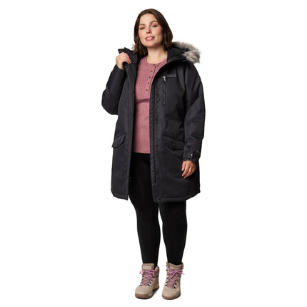 Chaqueta Larga Aislante Columbia Suttle Mountain para Mujer, 2024 Negra, 2X Talla Grande