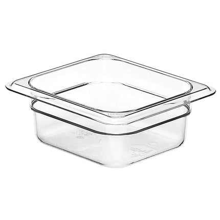 Cambro Camwear Food Pan, 1/6 by 2-Inch, Clear