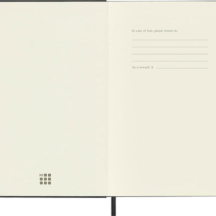 Moleskine - Classic Hard Cover Notebook - Ruled - Medium - Black