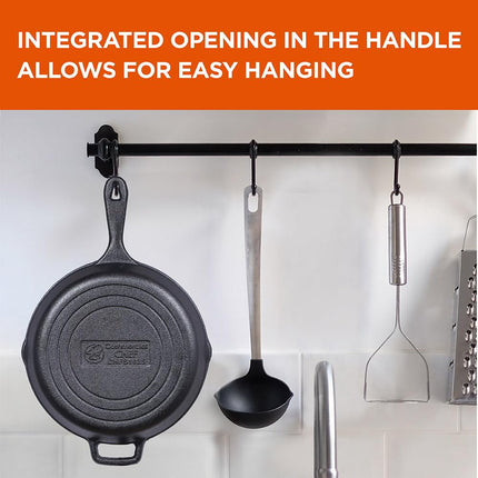 Commercial CHEF 10.25 Inch Preseasoned Cast Iron Skillet, Cast Iron Pan with Dual Pour Spouts