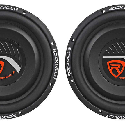 2 Rockville W12T4S2 12" Shallow Mount 1400w Car Su