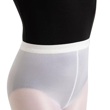 Capezio Ultra Shimmery Tight - Girls, White, Medium/Small, White, M