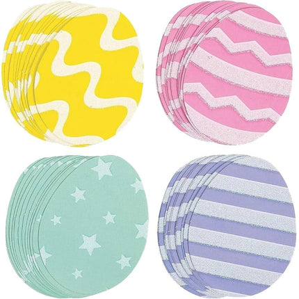 Easter Mini Egg Cutouts 50Ct - Party Decor - 50 Pieces