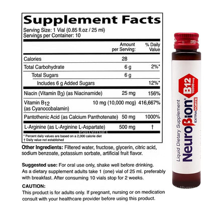 Neurobion Extra Forte B12 10,000 mcg Vials - Extreme Powerful B12-10 Vials per Box
