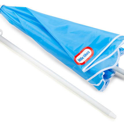 Little Tikes Easy Store Junior Picnic Table with Umbrella, Blue/Green by Little Tikes