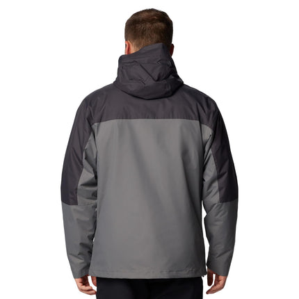Chaqueta intercambiable para hombre Columbia Tunnel Falls II, gris/tiburón urbano, grande, gris/tiburón urbano, grande