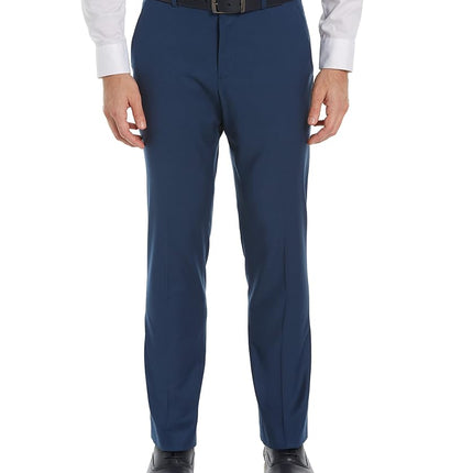 Perry Ellis Men's Portfolio Slim Fit Stretch Active Waistband Dress Pant, Insignia Blue, 36W x 34L