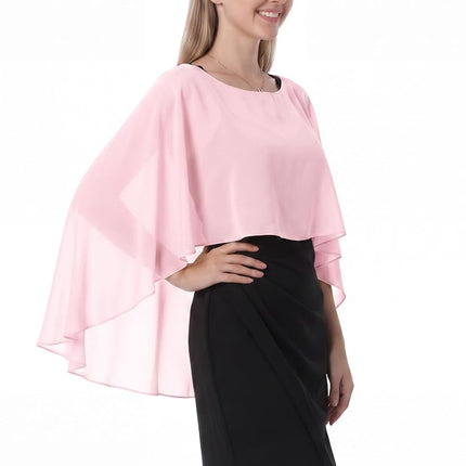 Étole Hotshawl en mousseline pour femme, châles et étoles pour robe de soirée, capes de mariage, couverture, rose, taille unique