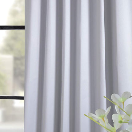 HPD Half Price Drapes Room Darkening Curtains 84 Inches Long for Bedroom & Living Room (1 Panel), 50 X 84, Fog Grey
