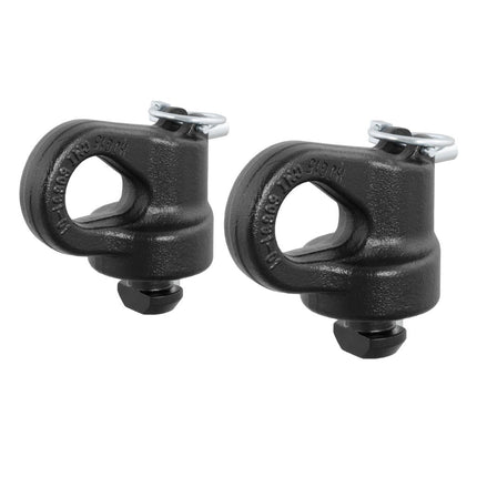 CURT 60691 OEM Puck System Gooseneck Safety Chain Anchors, 30K, Fits Select Silverado, Sierra 2500, 3500 HD, F-250, F-350, Nissan Titan XD