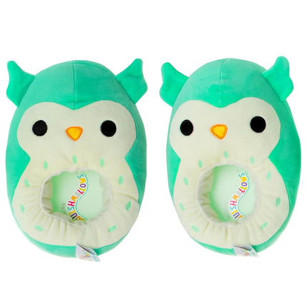 Pantuflas Squishmallows de felpa, ligeras, cálidas, cómodas y suaves, tipo Aline, para casa para niños y adultos (tallas 11-1 Niño pequeño / 2-5 Niño grande / 5-10 Adulto), Winston el búho, 2-3 Niño grande