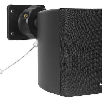 Rockville Commercial Restaurant Bluetooth Amplifier+(4) 3.5" Black Cube Speakers