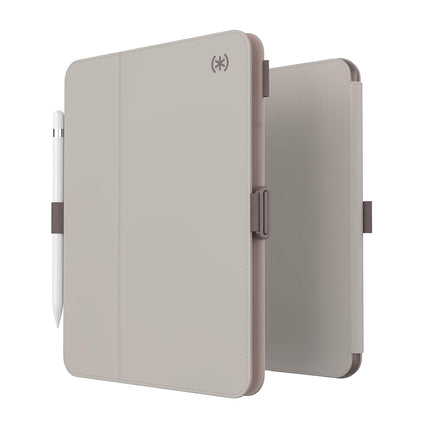Speck Case for iPad Pro 10th Generation 10.9 Inch - Drop & Camera Protection, Slim Multi Range Stand, Apple Pencil Holder - Beech Grey/Cinnamon Biscuit