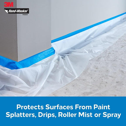 Scotch Painter's Tape MFB-9 Hand-Masker Painter's Plastic Plus, Clear, 9 ft x 400 ft