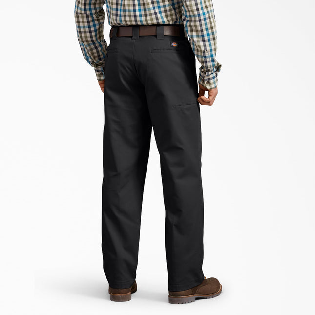 Dickies Mens Active Waist Regular Fit Pants, Black, 36W x 30L