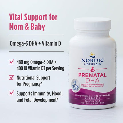 Nordic Naturals Prenatal DHA Unflavored 90 Ct