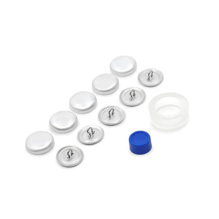 Dritz Cover Button Kit with Tools, Nickel, Size 30-3/4-Inch
