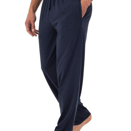 Fruit of the Loom Men's Extended Sizes Jersey Knit Sleep Pajama Lounge Pant (1 & 2 Packs) Bottom, Navy/Navy (2-Pack), 6X (Pack of 2)