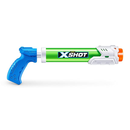 XSHOT Water Warfare Small Tube Soaker (4 Pack) by ZURU Super Soaking Pump Action, Pool Party Pack, Fills up to 380ml, Shoots up to 8 Meters, for Boys, Girls, Children
