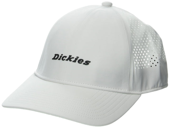 Dickies Mens Low Pro Athletic Trucker Hat, White, 