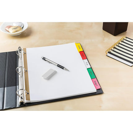 Avery Big Tab Write & Erase Dividers, 5 Multicolor Tabs, Case Pack of 48 Sets (23076)