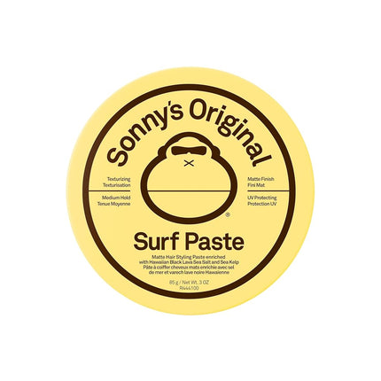 Sun Bum Texturizing Surf Paste - Sea Salt Matte Styling Pomade - Vegan & Cruelty Free - 85g