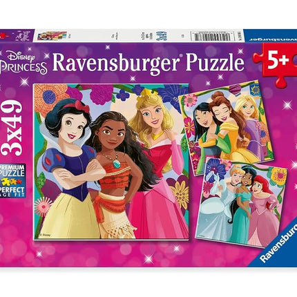 Ravensburger Disney Princess 3x 49 Pieces Jigsaw Puzzles for Kids Age 5 Years Up - 2024 Edition