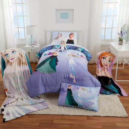 Disney Frozen 2 Kids Bedding Super Soft Plush Micro Raschel Blanket, 62 in x 90 in, Official Disney Product by Franco