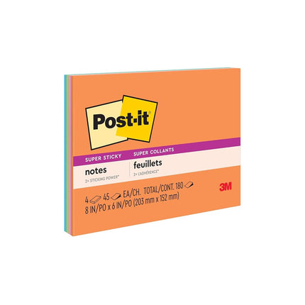 3M 6845-SSP self-Adhesive Note Paper Rectangle Multicolor 45 Sheets