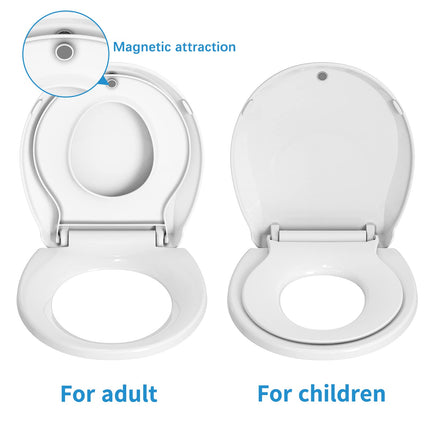 Toddler Toilet Seat with Built-in Potty Seat for Kids