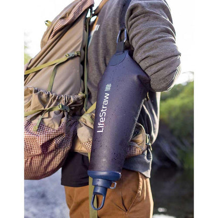 LifeStraw Peak Series Compact Gravity Water Filter System with Safe Water Storage, Mountain Blue, 3 Litre Capacity